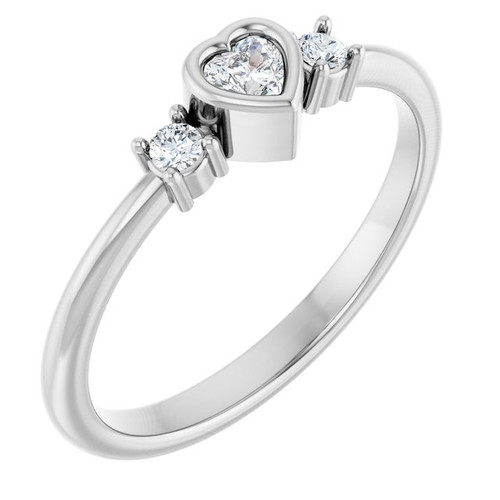 Platinum 1/6 CTW Natural Diamond Ring Platinum 1/6 CTW Natural Diamond Ring