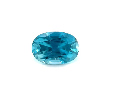 Oval 3.09 carats Blue Zircon, 8.53 x 7.32 x 5.2