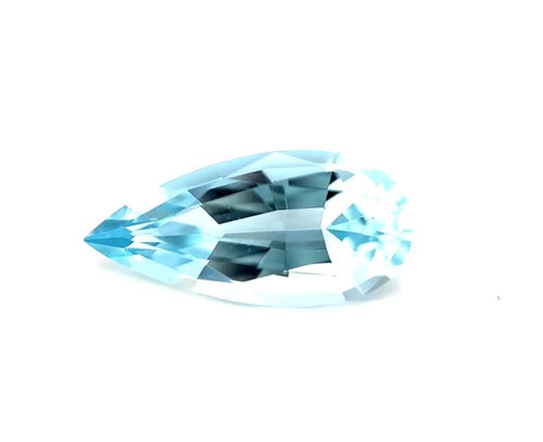 Pear 2.55 carats Blue Aquamarine, 12.88 x 7.41 x 5.24