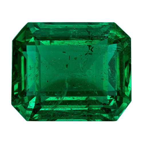 Super Gem 3.96 Carat Vivid Green Emerald, Crystal Clarity in