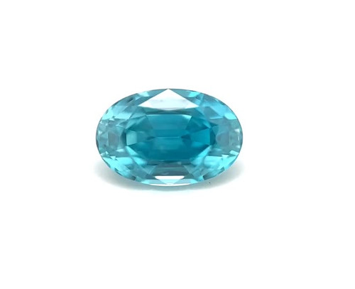 Oval 2.51 carats Blue Zircon, 7.75 x 6.29 x 4.9