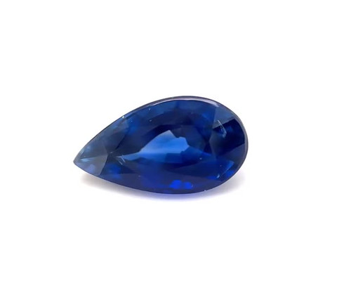 Pear 3.22 carats Blue Sapphire, 10.72 x 7.14 x 5.35