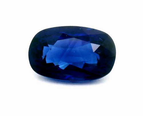 Antique Cushion 3.46 carats Blue Sapphire, 9.53 x 7.52 x 5