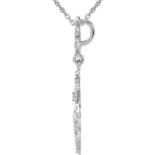 Sterling Silver Ruby 18" Necklace