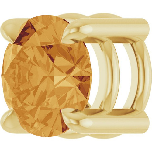 14K Yellow 5.5 mm Natural Citrine Pendant