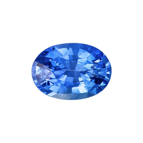 1 Blue Sapphire Oval 7 x 4.9 mm
