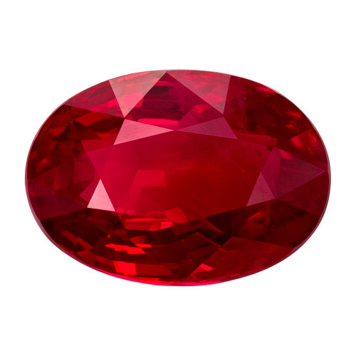 4.01 Carat Superb Gem Vivid Ruby Gem in Oval Shape, GRS Cert, 10.95 x 7.81 x 5.02 mm