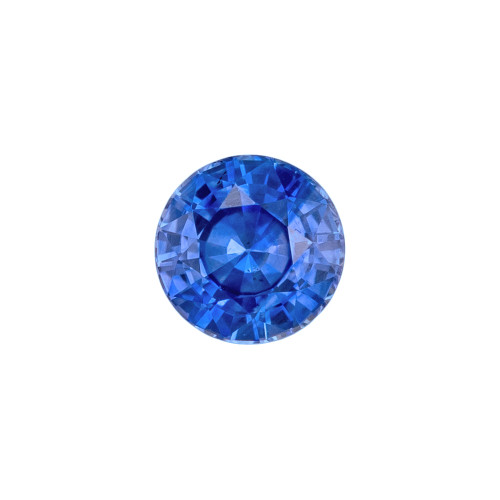 0.35 Carat Gem Blue Sapphire Stone, Round Shape, 4 mm Size