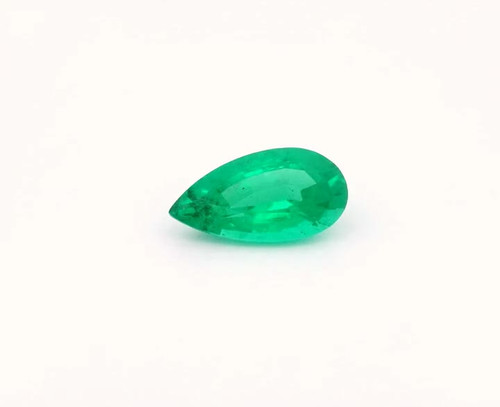 Pear 0.81 carats Natural Emerald Emerald, 8.1 x 5.2 x 3.65