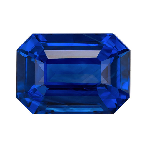 4.04 Blue Sapphire Emerald 9.95 x 7.08 x 5.34 mm