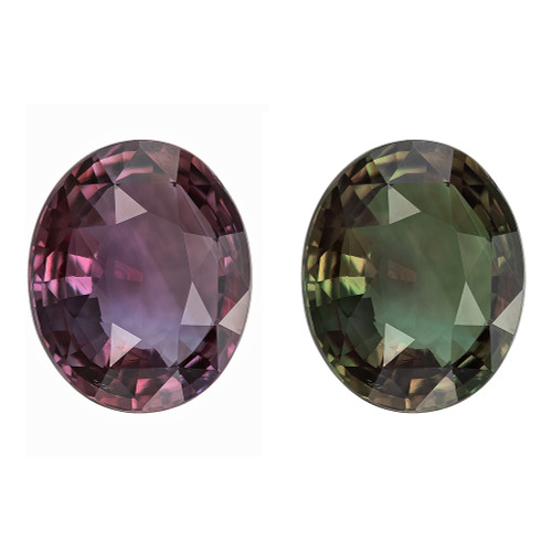 Low Price on 3.02 Carat Color Change Alexandrite Gemstone with GIA, Oval, 9.76 x 8.09 x 4.44 mm