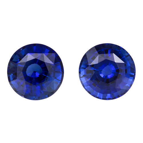 2.1 Blue Sapphire Round 6 x 6 mm