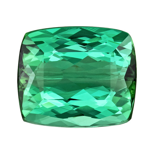 3.65 Vivid Blue Green Tourmaline Cushion Cut Loose Gem $1727.00
