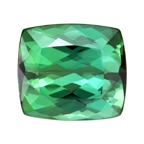 3.82 Green Tourmaline Cushion 9.9 x 8.8 mm