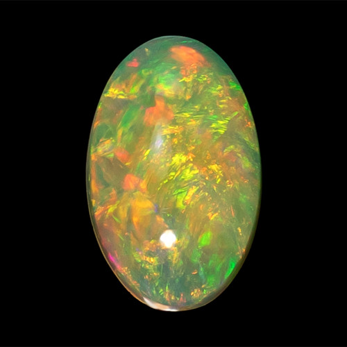 1.02 Carat Ethiopian Opal Gem, Oval 10.5 x 6.6 mm - $351