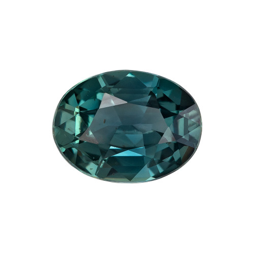 1.19 Blue Green Sapphire Oval 7.3 x 5.5 mm