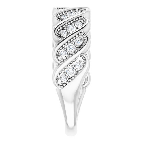 Buy 14 Karat White Gold 0.25 Carat Diamond Stackable Ring