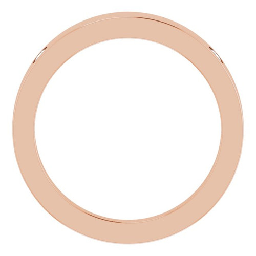 14K Rose .05 Natural Diamond Engravable Ring