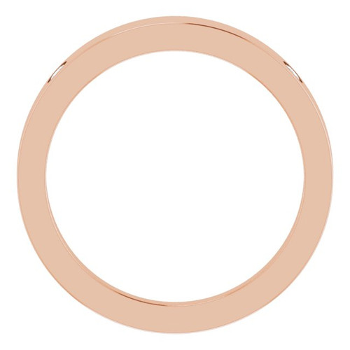 14K Rose .05 Natural Diamond Engravable Ring