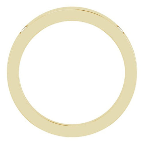 14K Yellow .05 Natural Diamond Engravable Ring