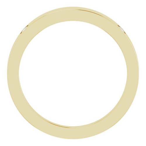 14K Yellow .05 Natural Diamond Engravable Ring
