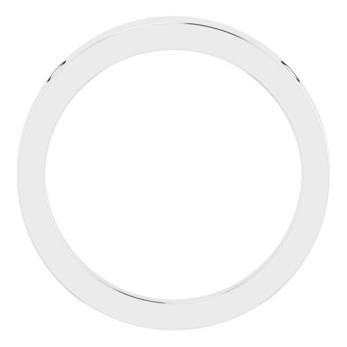 14K White .05 Natural Diamond Engravable Ring