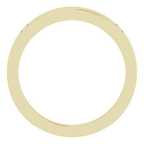 14K Yellow .05 Natural Diamond Engravable Ring