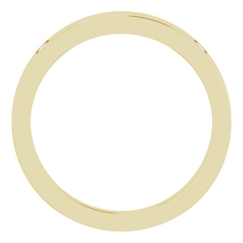 14K Yellow .05 Natural Diamond Engravable Ring