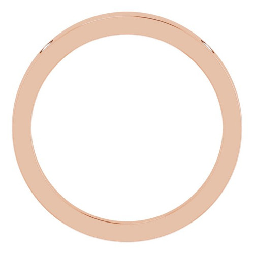 14K Rose .05 Natural Diamond Engravable Ring