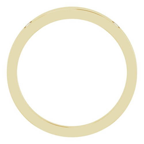 14K Yellow .05 Natural Diamond Engravable Ring