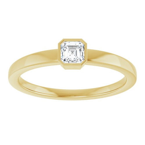 14K Yellow 1/4 CT Natural Diamond Ring