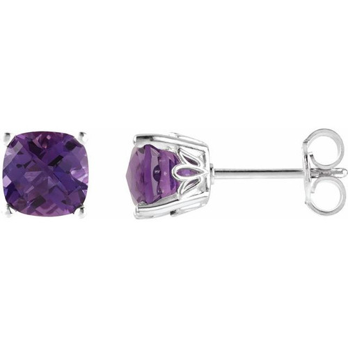 Buy Sterling Silver Amethyst Earrings