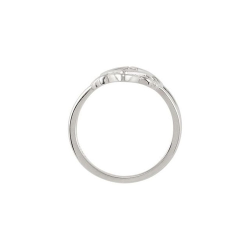 Sterling Silver .04 CTW Natural Diamond Filigree Ring