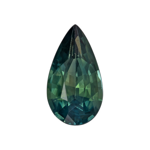 1.00 Carat Green Sapphire, Pear Cut, 8.7 x 4.8 mm | Selected Fine Gem | $817.00