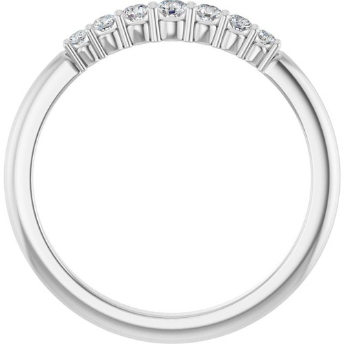 Genuine Diamond Ring in Platinum 1/4 Carat Diamond Stackable Ring   