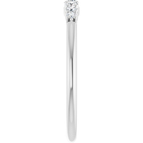 Genuine Diamond Ring in Platinum 1/4 Carat Diamond Stackable Ring   