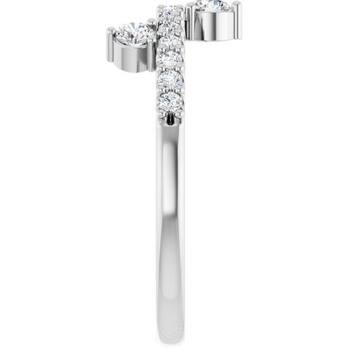 Sterling Silver Natural White Sapphire Ring