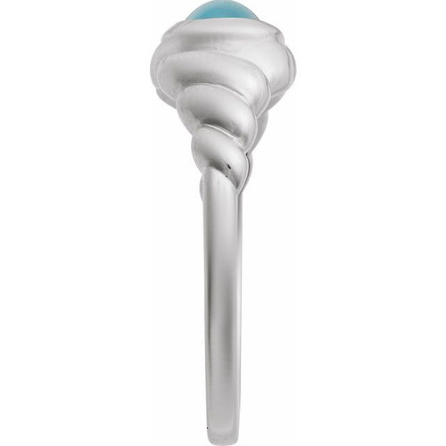 Sterling Silver Natural London Blue Topaz Ring