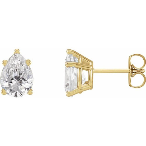 14K Yellow 1 CTW Lab-Grown Diamond Earrings