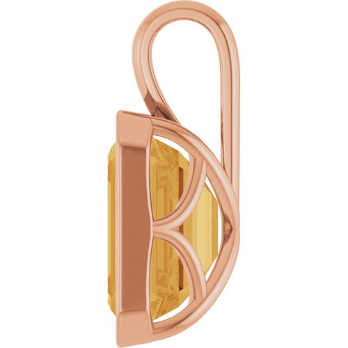 14K Rose Gold Citrine Ring Fine Jewelry  $873