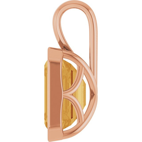 14K Rose Gold Citrine Ring Fine Jewelry  $624