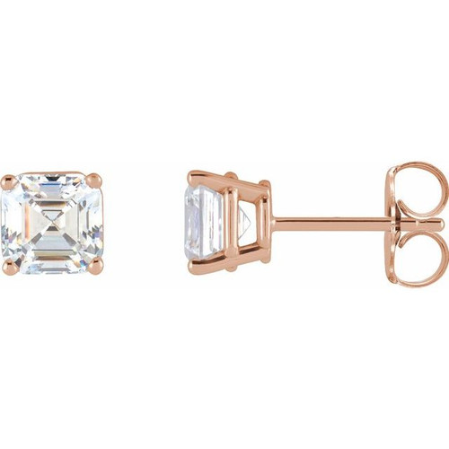 14K Rose 3/8 CTW Natural Diamond Earrings
