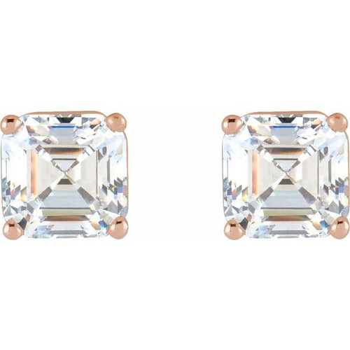 14K Rose 3/8 CTW Natural Diamond Earrings