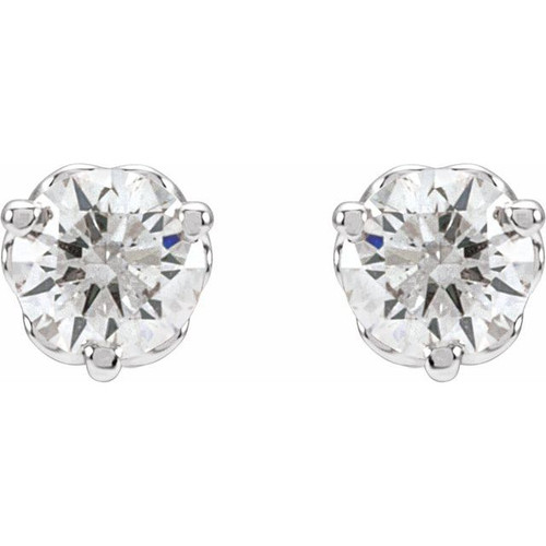 Round 1/3 CTW Lab-Grown Diamond Infinity-Inspired Earrings