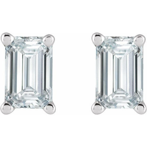 14K White 5/8 CTW Lab-Grown Diamond Earrings
