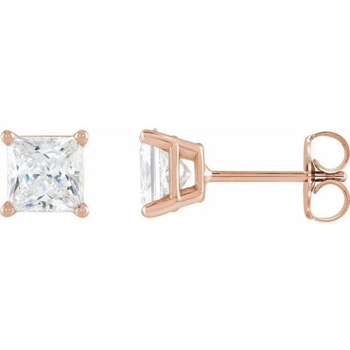 14K Rose 1/6 CTW Natural Diamond Earrings