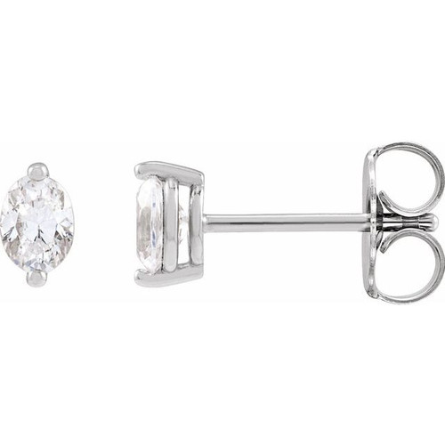 Sterling Silver 1/3 CTW Natural Diamond Stud Earrings