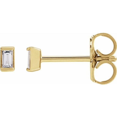 14K Yellow .05 CTW Natural Diamond Stud Earrings