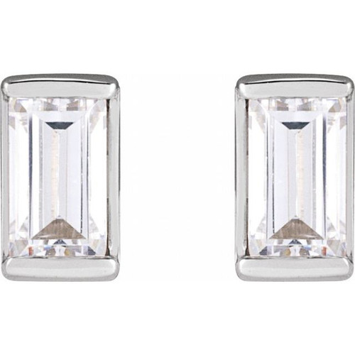 14K White 1/5 CTW Natural Diamond Stud Earrings