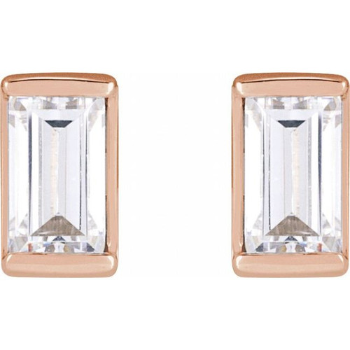 14K Rose 1/5 CTW Natural Diamond Stud Earrings